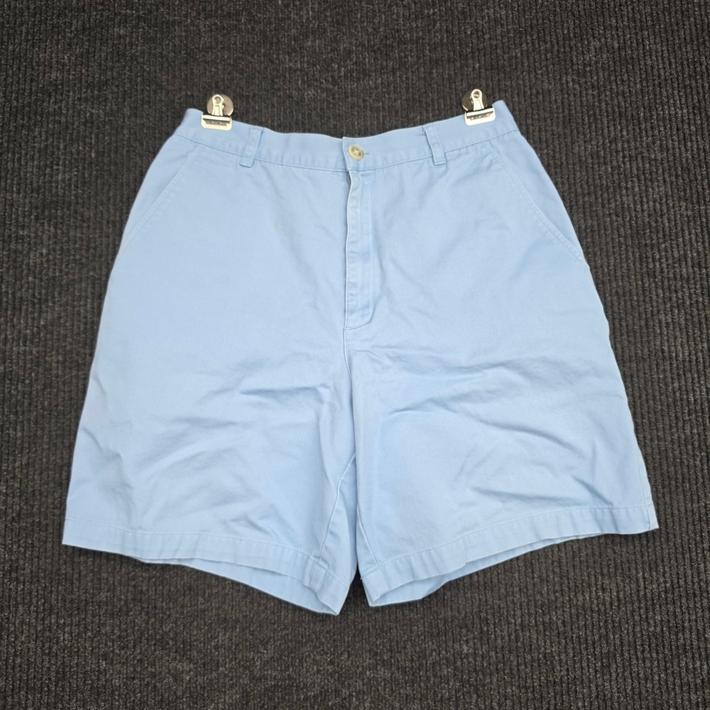 Lauren Ralph Lauren Womens Chino Shorts Light Blue Cotton Size 8 High Rise